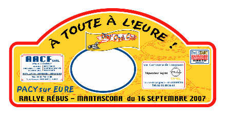 plaque rallye